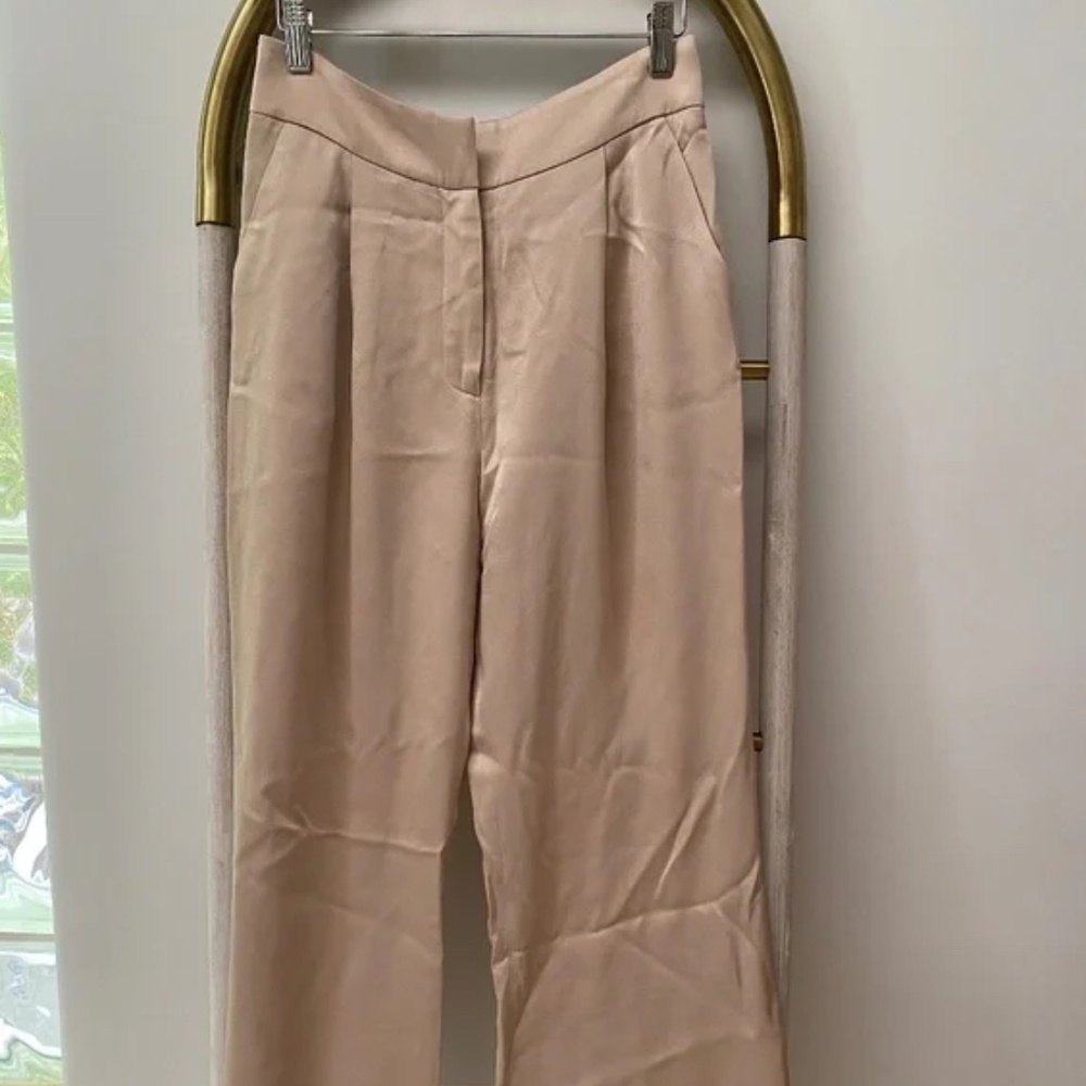 Veronica Beard Wide Leg Pants in Sand